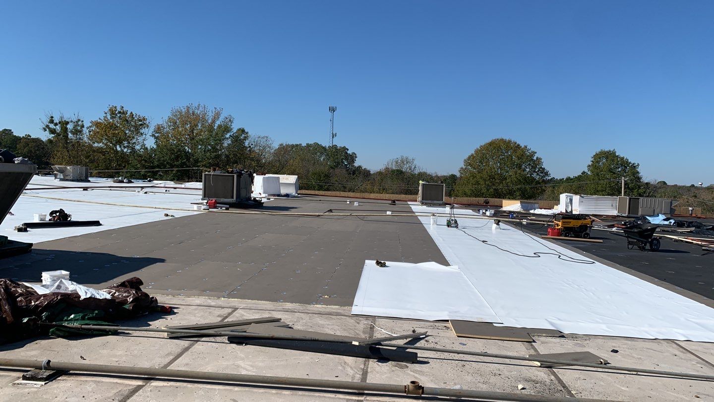 VA Clinic/Tractor Supply in Idabel, Oklahoma by Hostetler Roofing