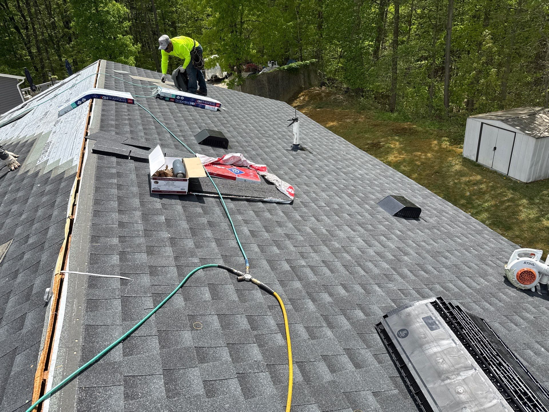 Residential Roofing Installation using GAF Timberline HDZ by Matter Construction, LLC