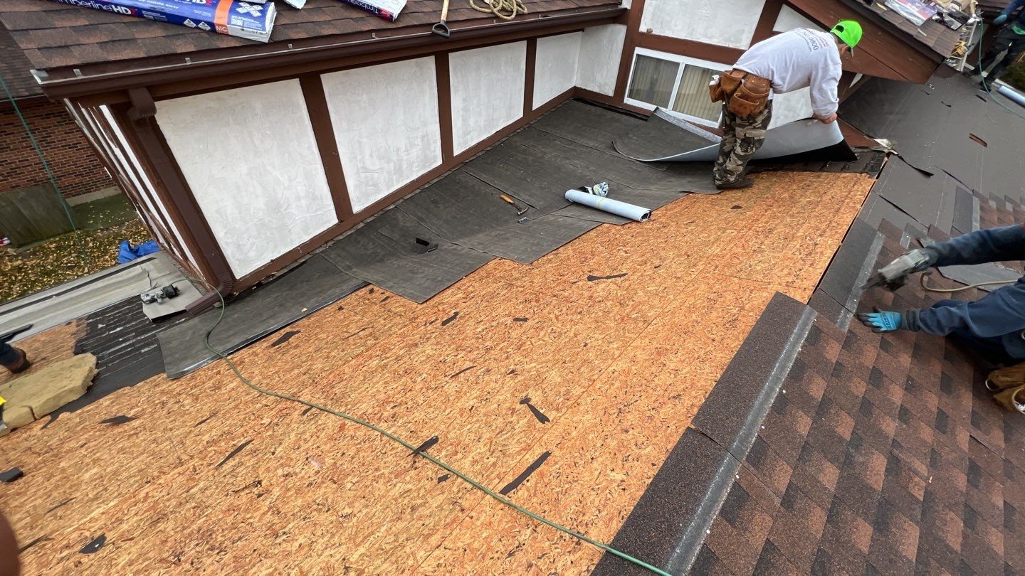Multi-family unit roof replacement by Pro Home Services Inc