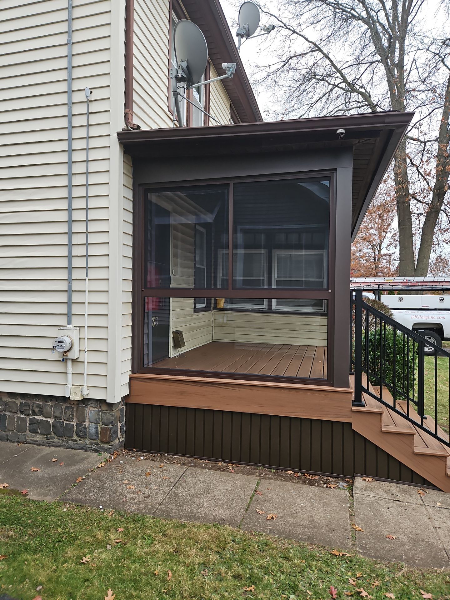 Summer Space Porch Enclosure by DiGiorgi Roofing and Siding Inc