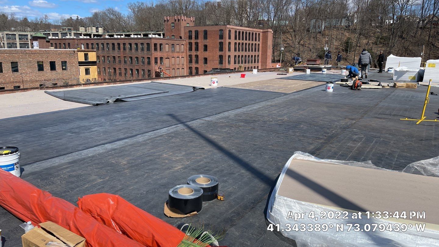 Commercial Roofing Installation using EPDM  by A Plus Exterior