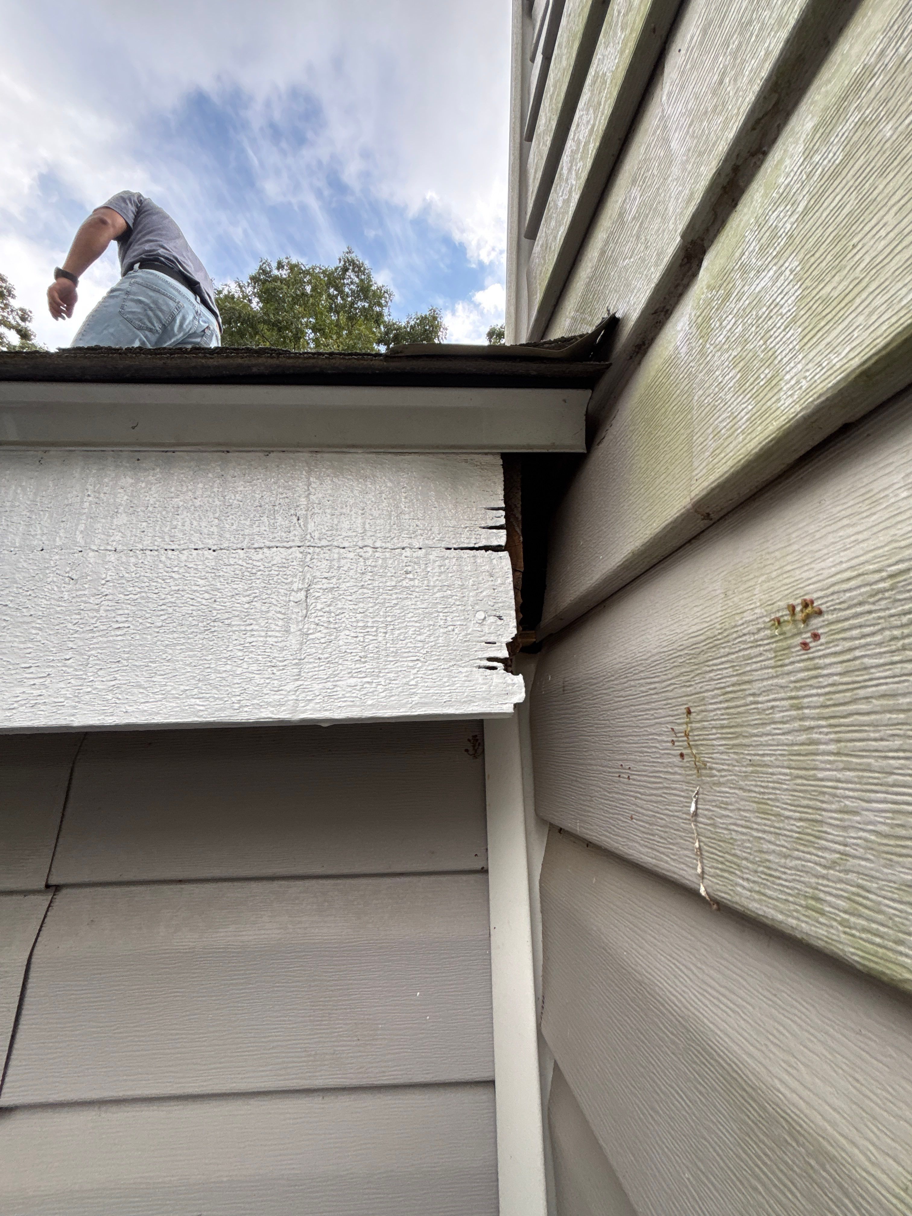 Poor roof installation by Deerfield Roofing LLC