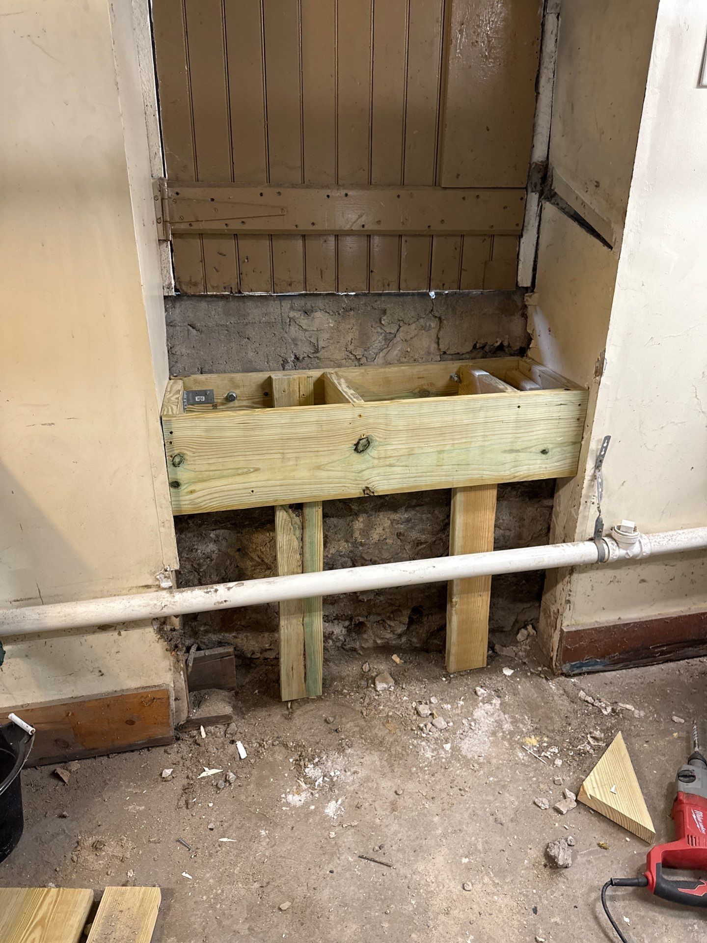 basement steps in jamaica plain by CabralCarpentry & Painting LLC