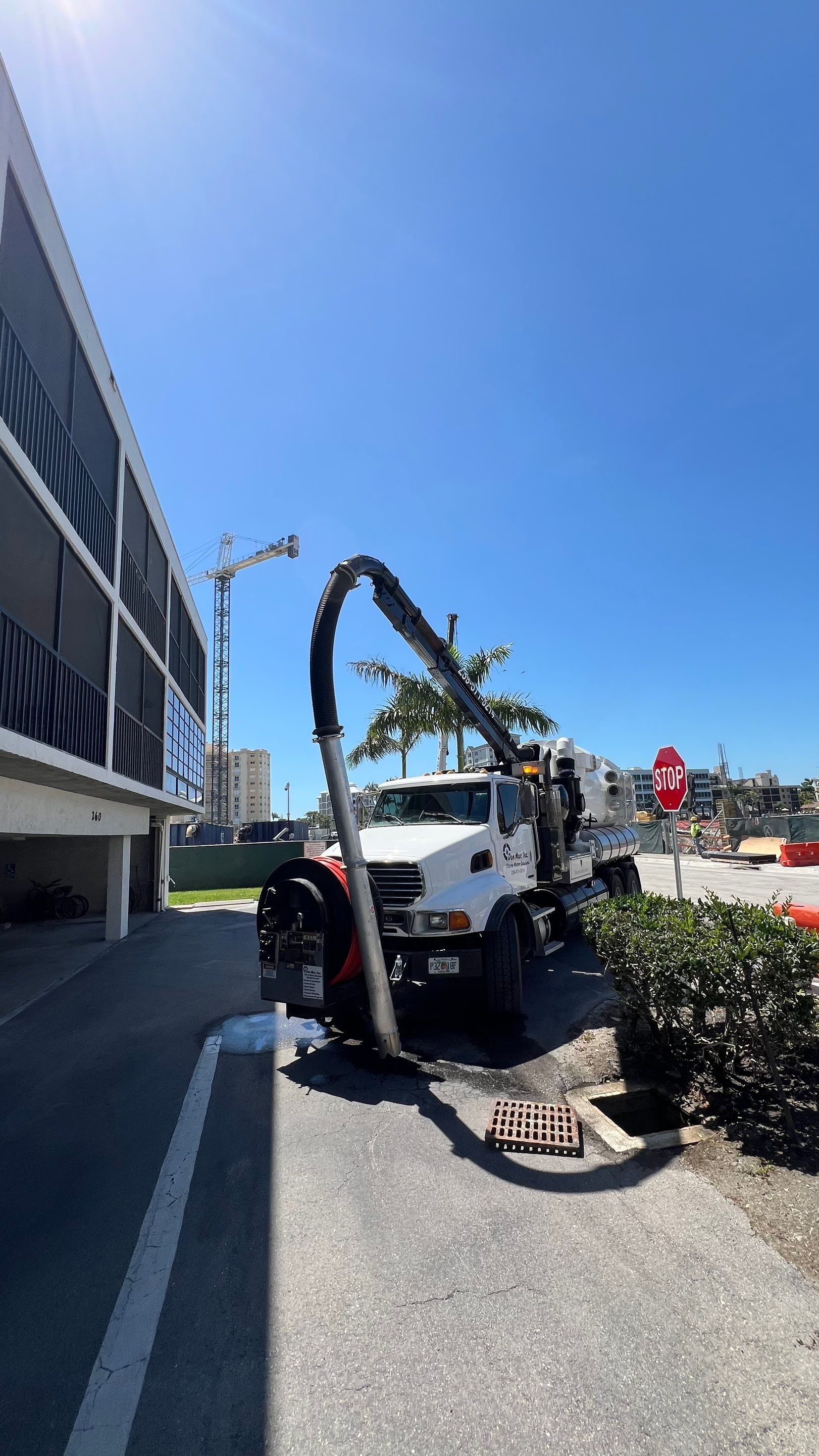 Naples Condo Catch Basin Cleaning by APS Power & Water