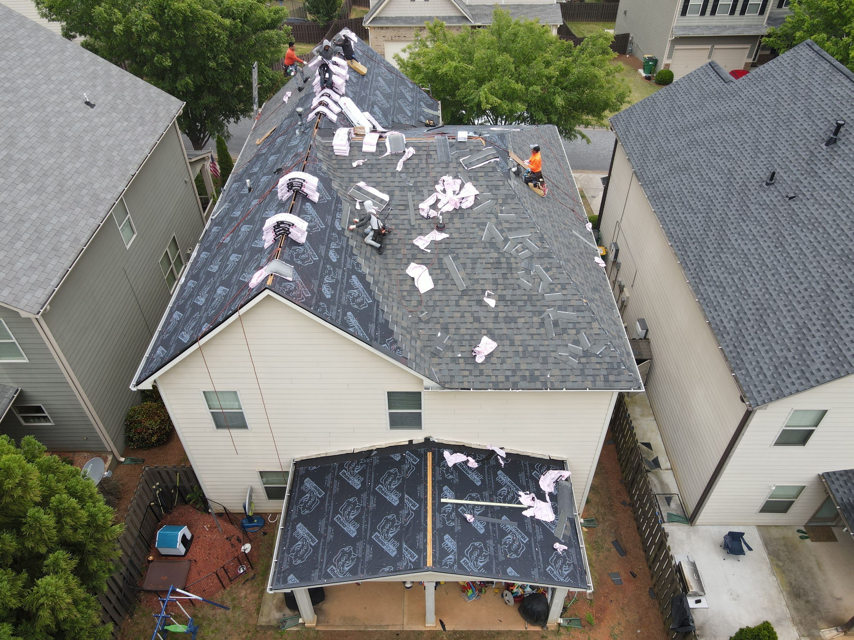 Residential Roofing Installation using Owens Corning by Inspector Roofing and Restoration