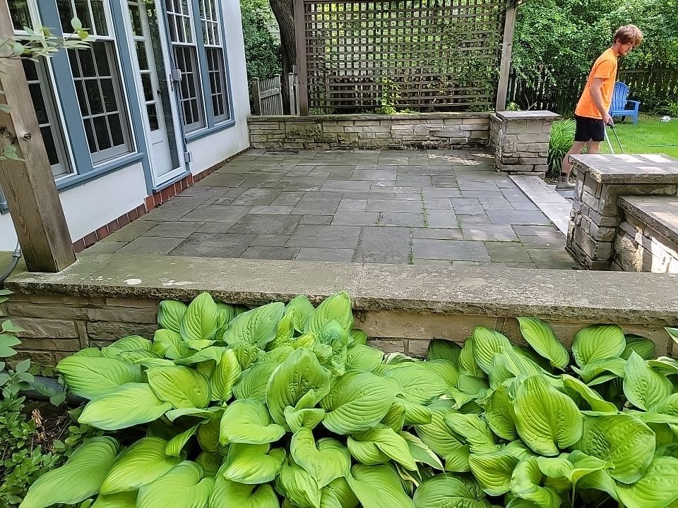 Glencoe, IL brick paver clean sand seal, repair, and reseal by Northern Power Washing LLC.