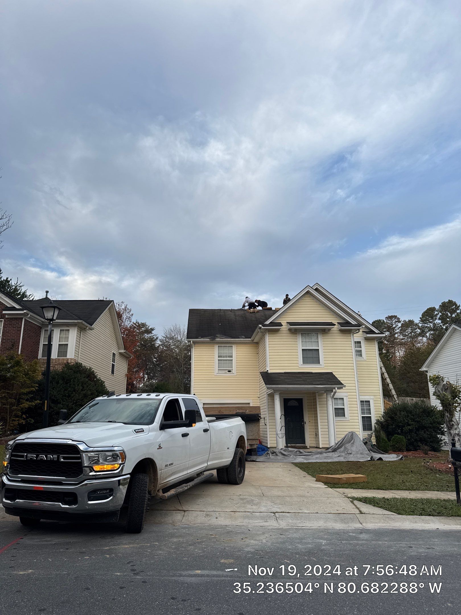 Roof replacement by wind damage by Just Brilliant Restoration JBR