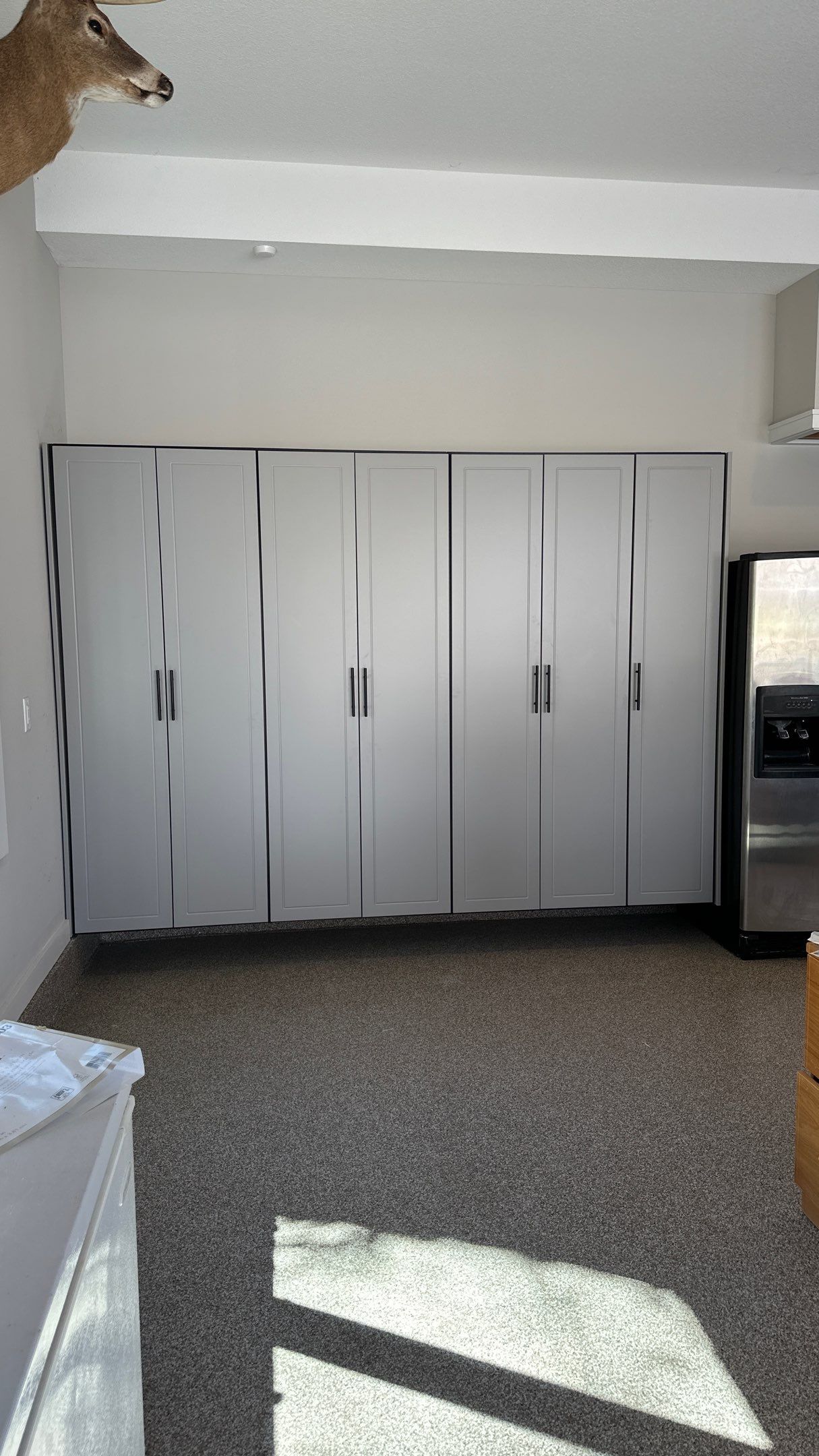 Robert B. upgraded his garage with cabinets and slotwall by Banner Garage