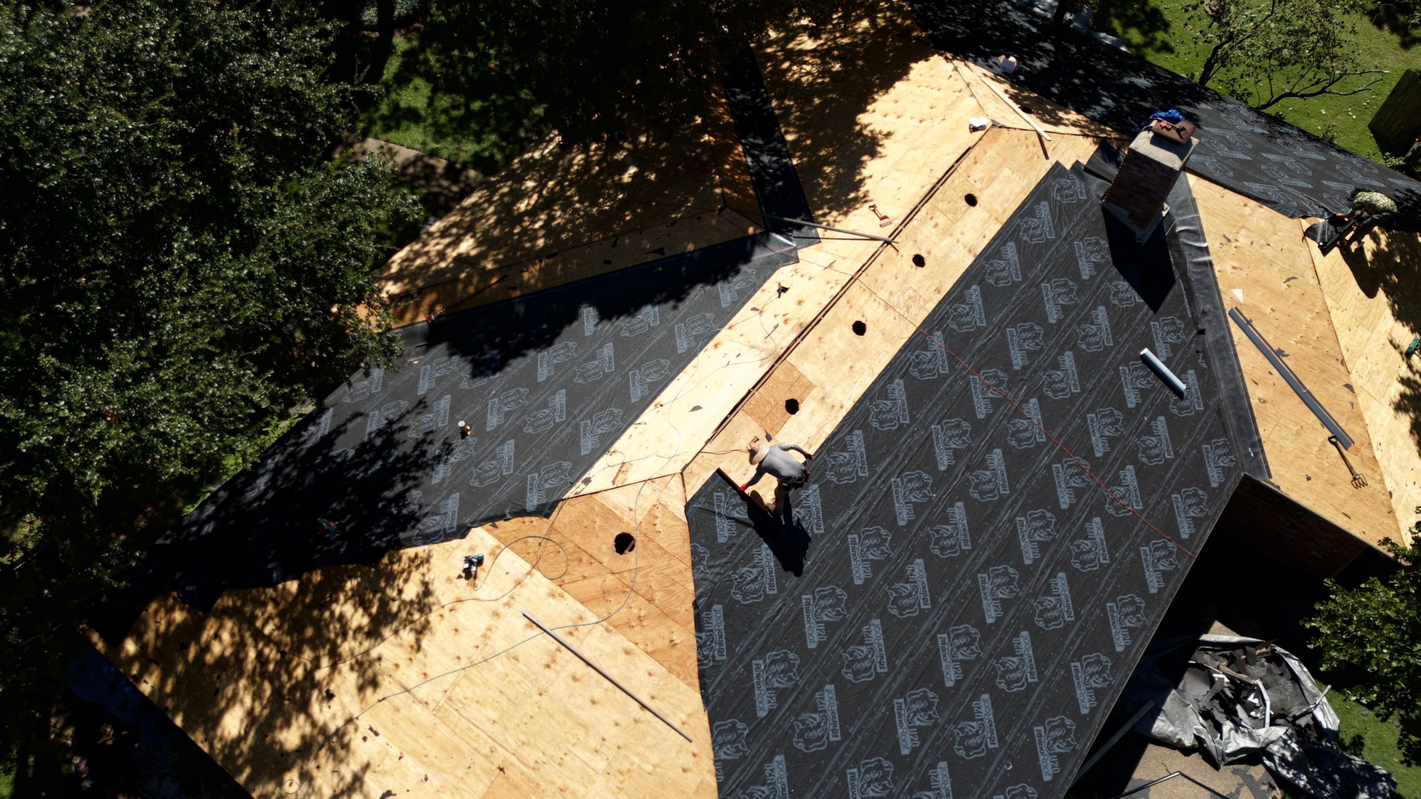 Residential Roofing Installation using Owens Corning ProArmor Synthetic Underlayment by Becker Roofing and Exteriors