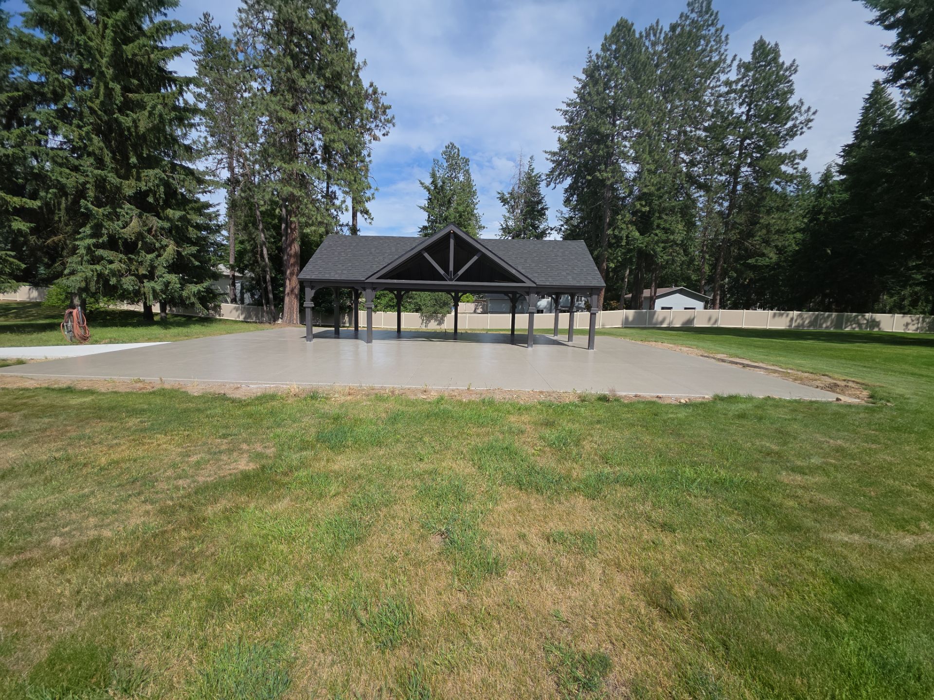 Patio and Pavilion Transformation with Armadillo   by Croc Coatings, LLC