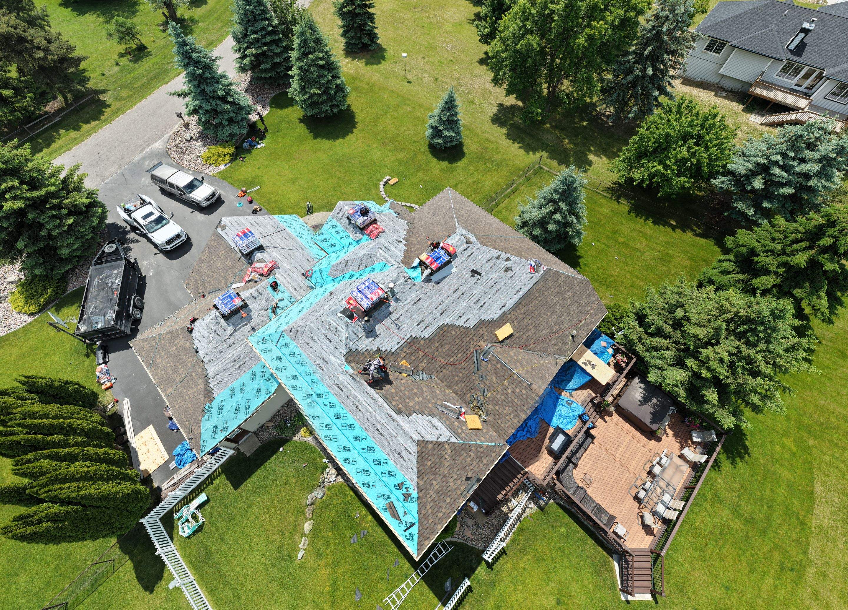 Roof Replacement using GAF Timberline HDZ - Chestnut Valley by Montana Roofing Solutions