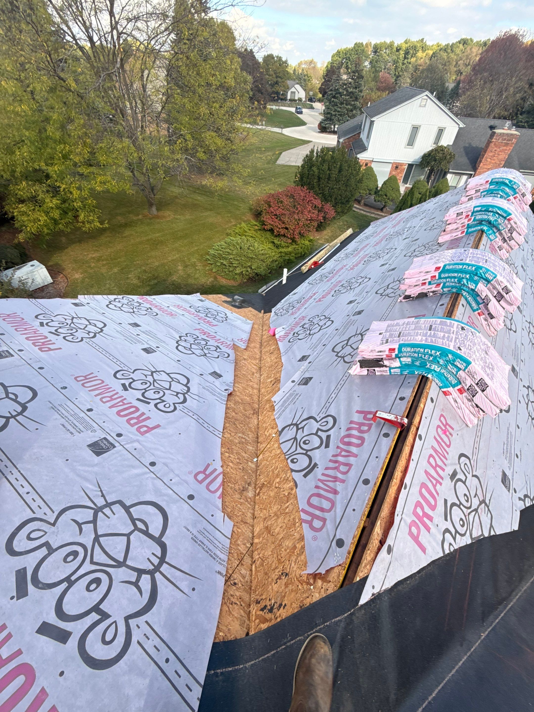 Roof Replacement using Owens Corning Teak by 180 Contractors