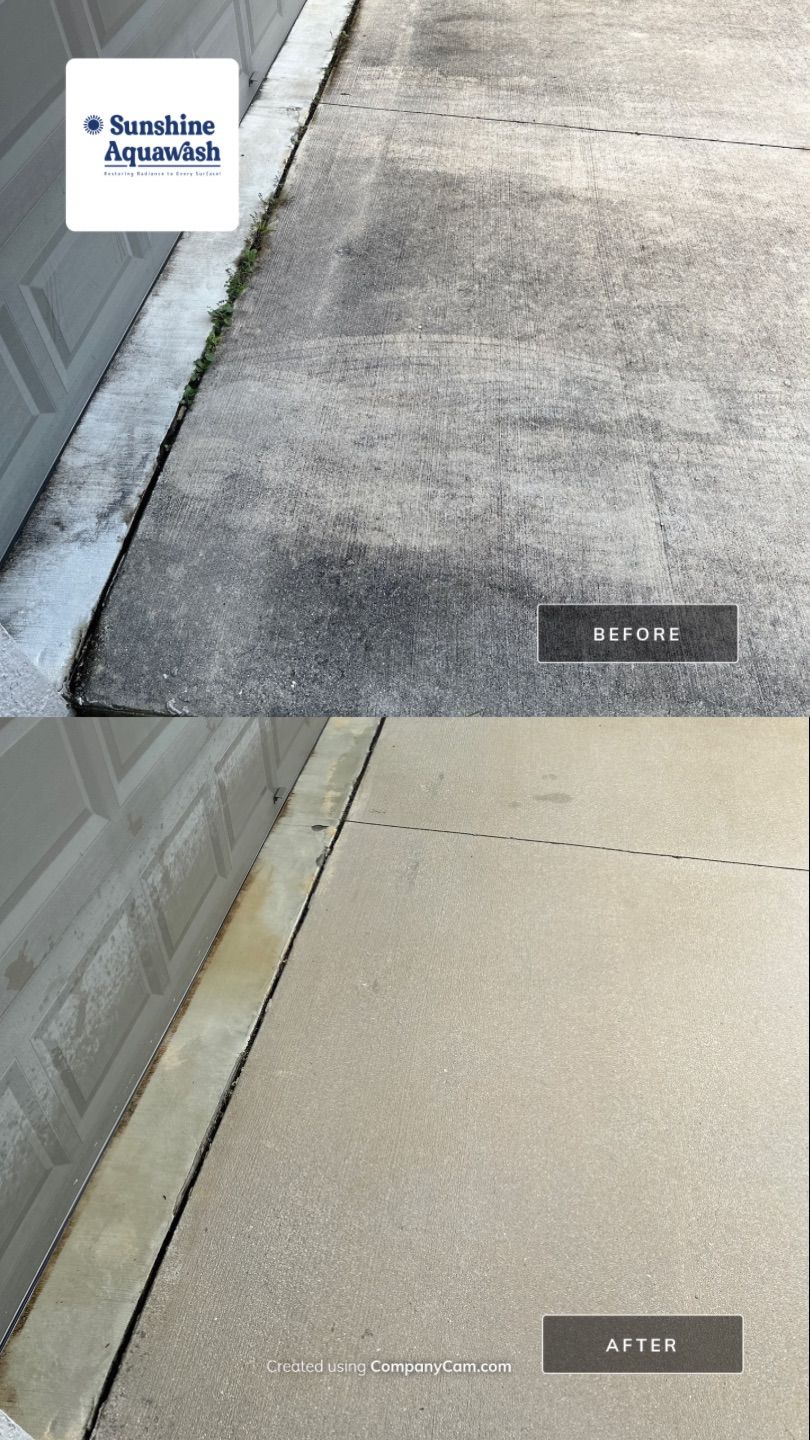 🚿 Concrete Driveway, Sidewalk & Entryway Cleaning – Trevesta Community, Palmetto, FL by Sunshine AquaWash