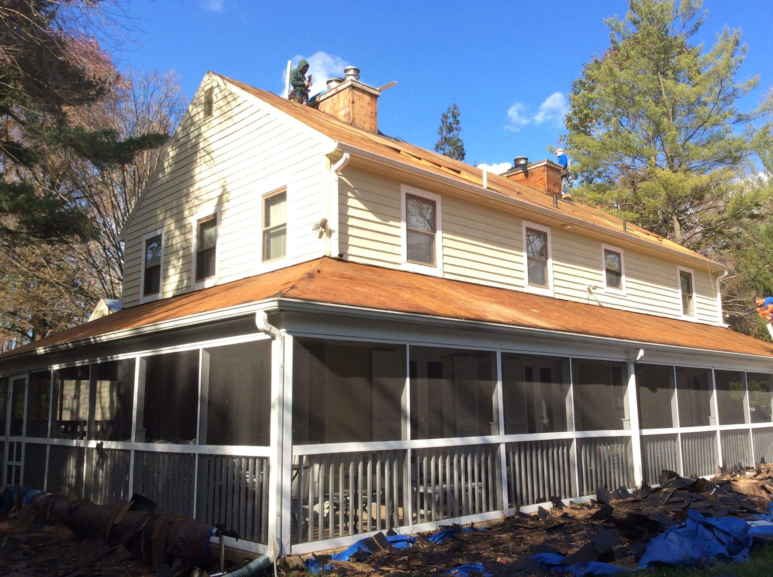Residential Roofing Installation using Pewterwood Shingles  by Alpha Design Services
