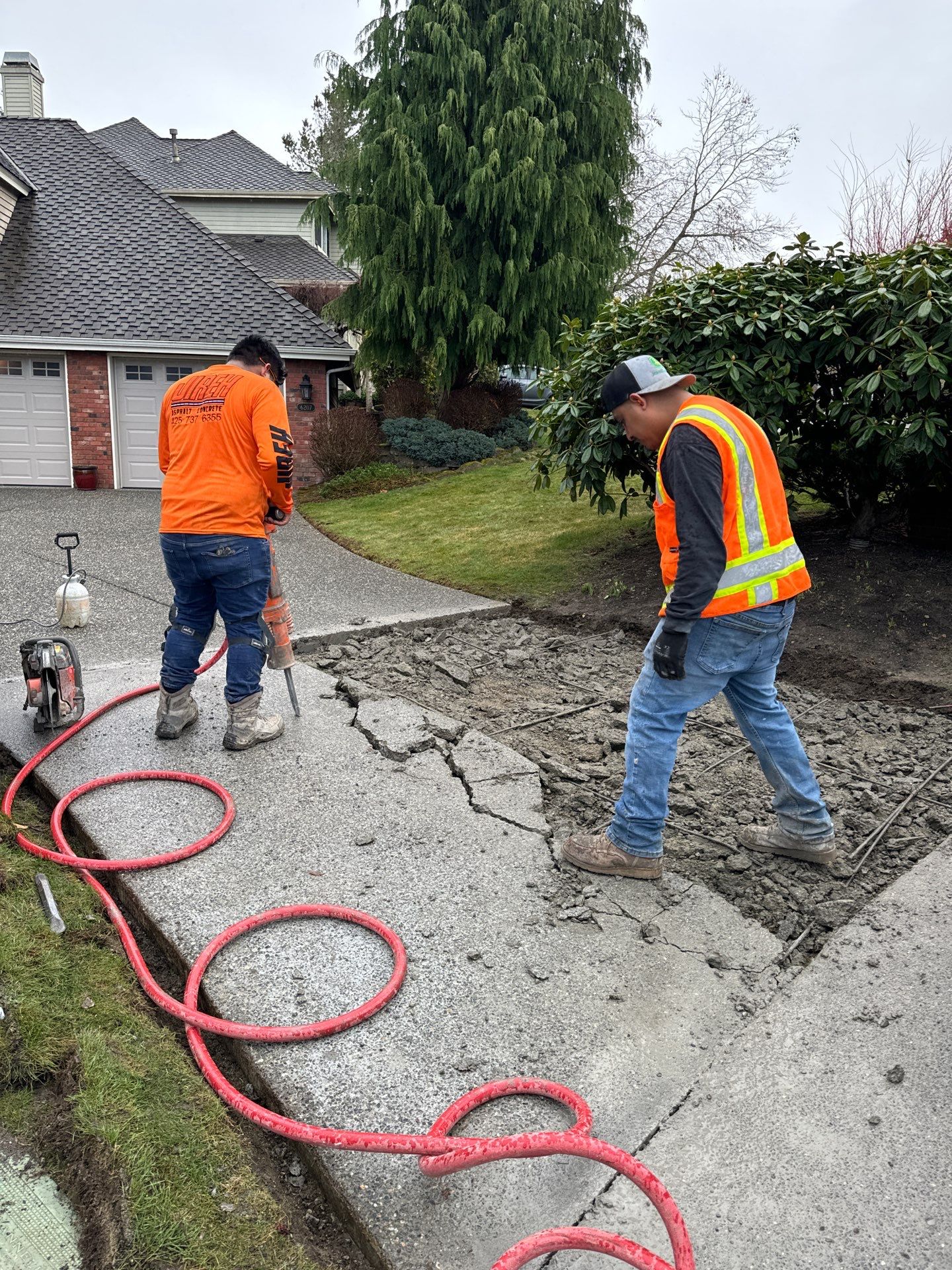 Concrete Driveway Patch Repair & Sealer | Mukilteo  by Jireh Asphalt & Concrete Inc 