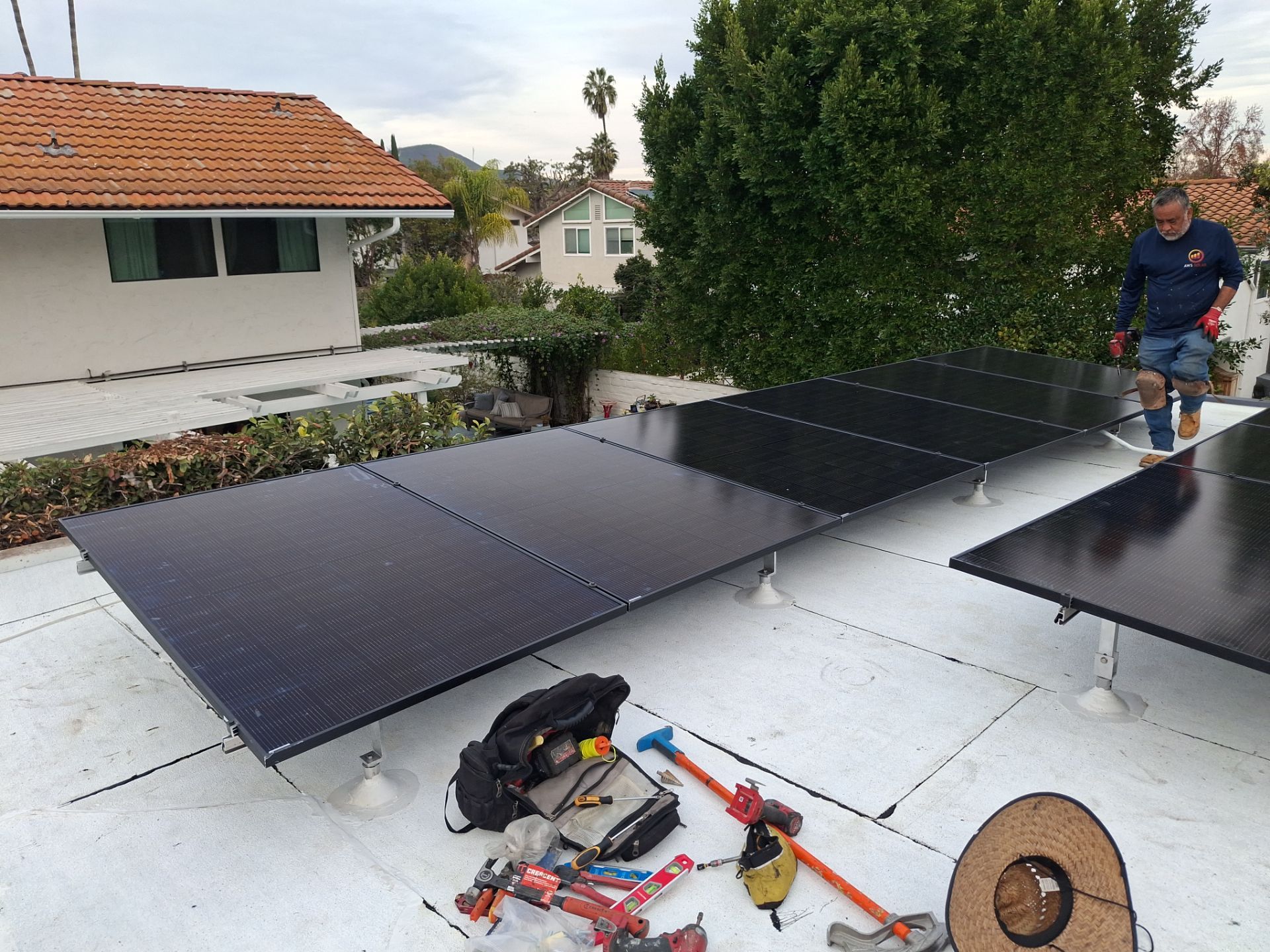 30-Panel Solar System and Tesla Powerwall 3 Installation in Westlake Village by AWS Solar
