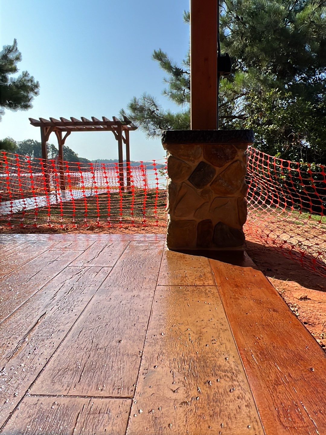 Stamped Concrete Pavilion Slab by Xtreme Concrete Services