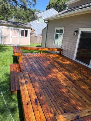 Wood Deck using Wood Sealant