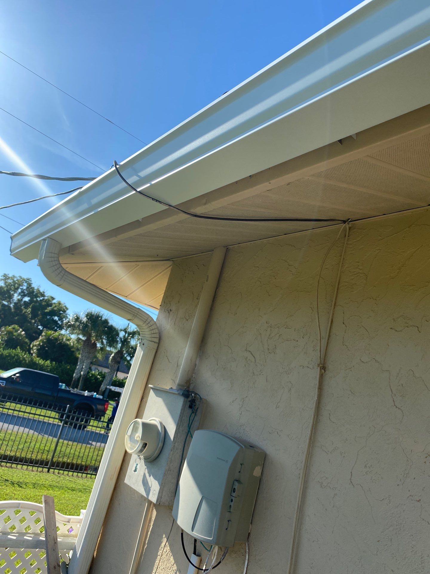 7-Inch Seamless Gutters for Heavy Rain Protection in Englewood FL by Gutter Professors