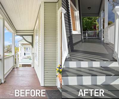 Exterior Home & Porch Refresh in Grand Haven, MI