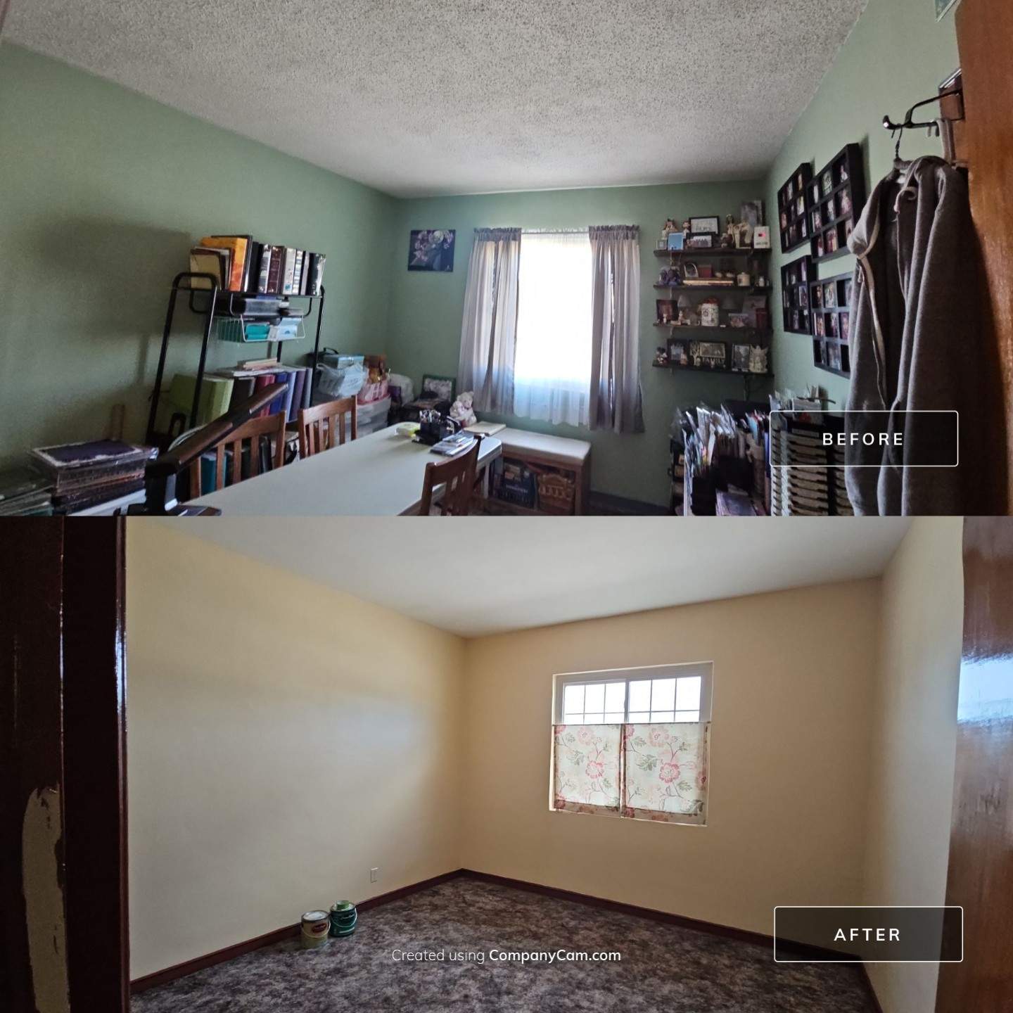 Interior Painting with Popcorn Ceiling Removal by Regal Renovate