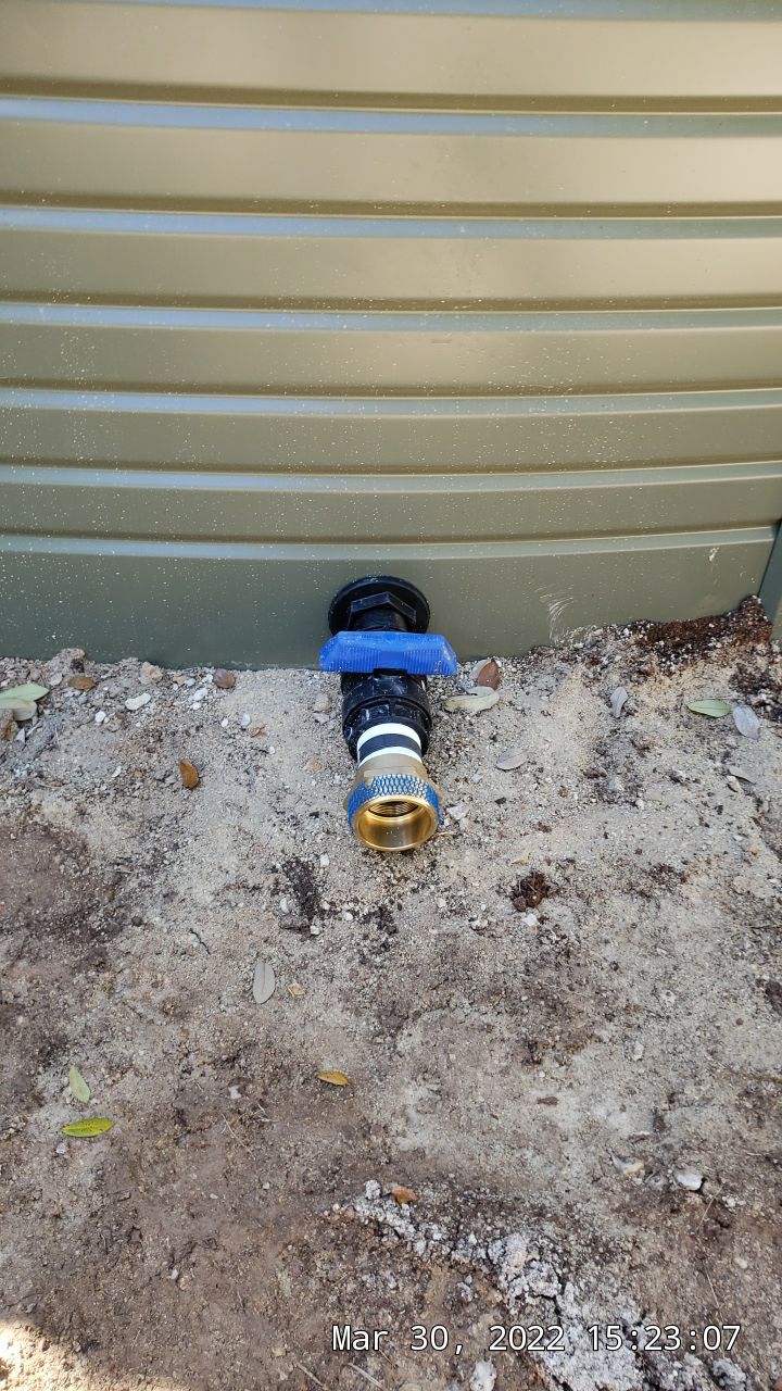 30K gallon mangrove green tank for residential rain water harvesting, Dripping Springs, TX by Hill Country Rain Water