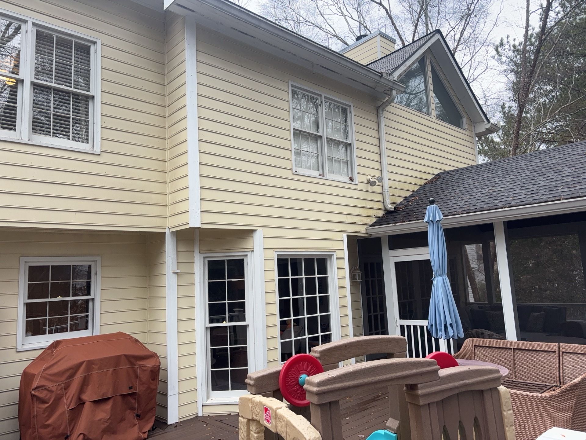 Partial Siding Installation using James Hardie HZ10 Lap Siding in Roswell, GA by Nelson Exteriors 