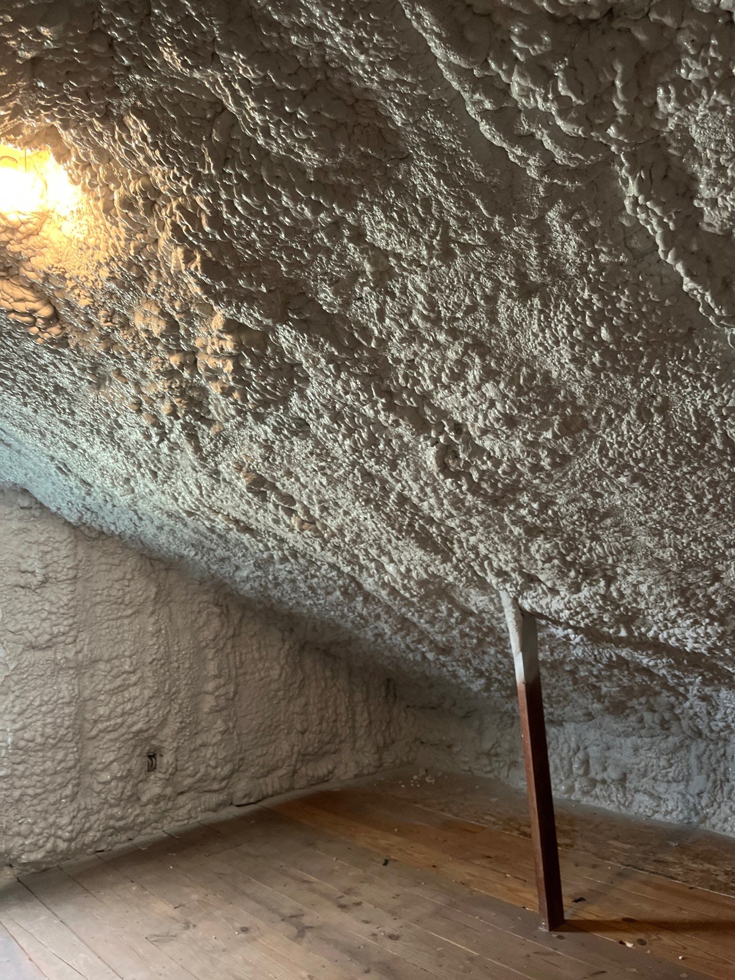 Attic Insulation using open cell spray foam by NYS Foam & Energy