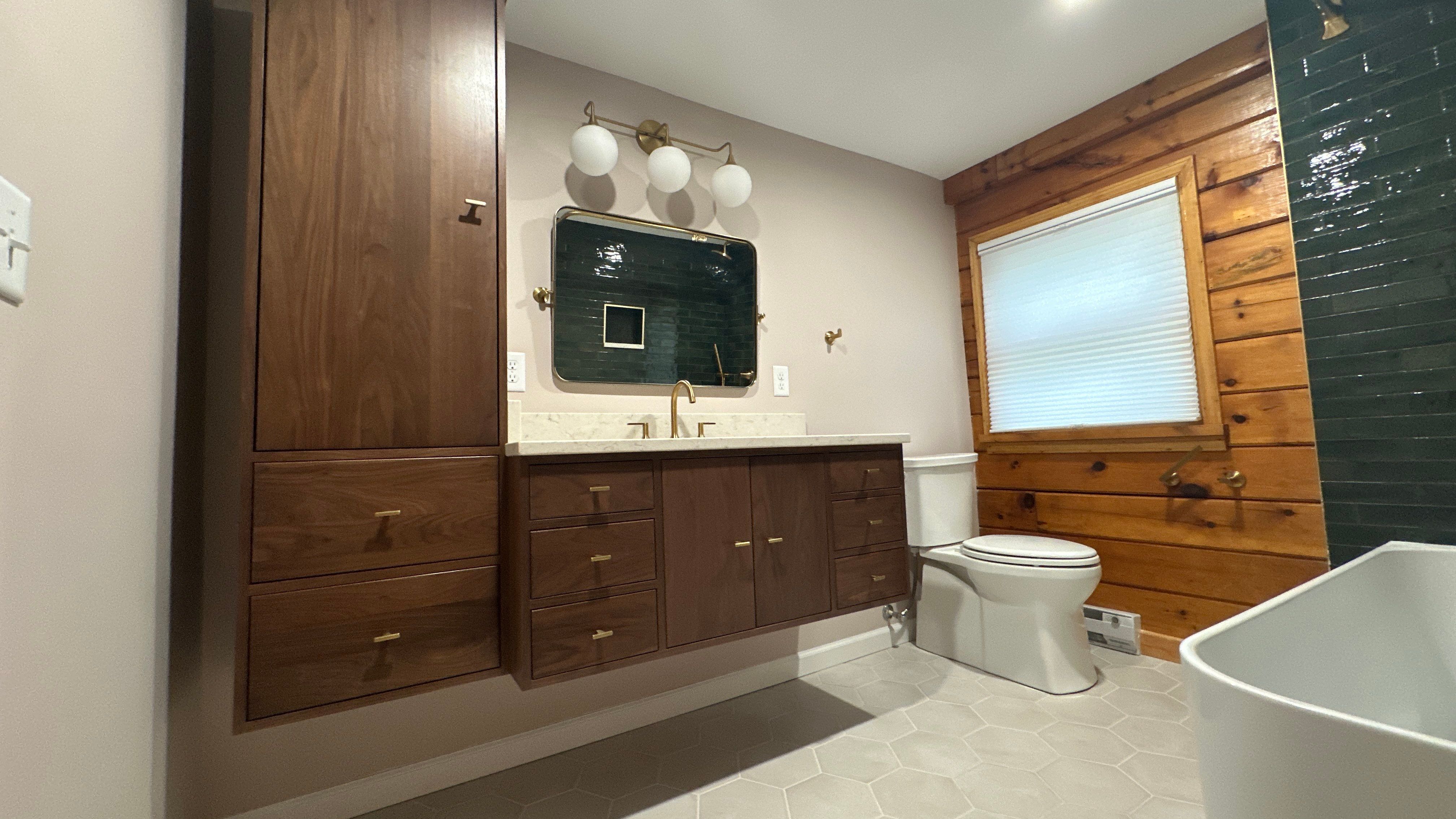 Brandt Double Bathroom Remodel by Integrity Tile and Home LLC