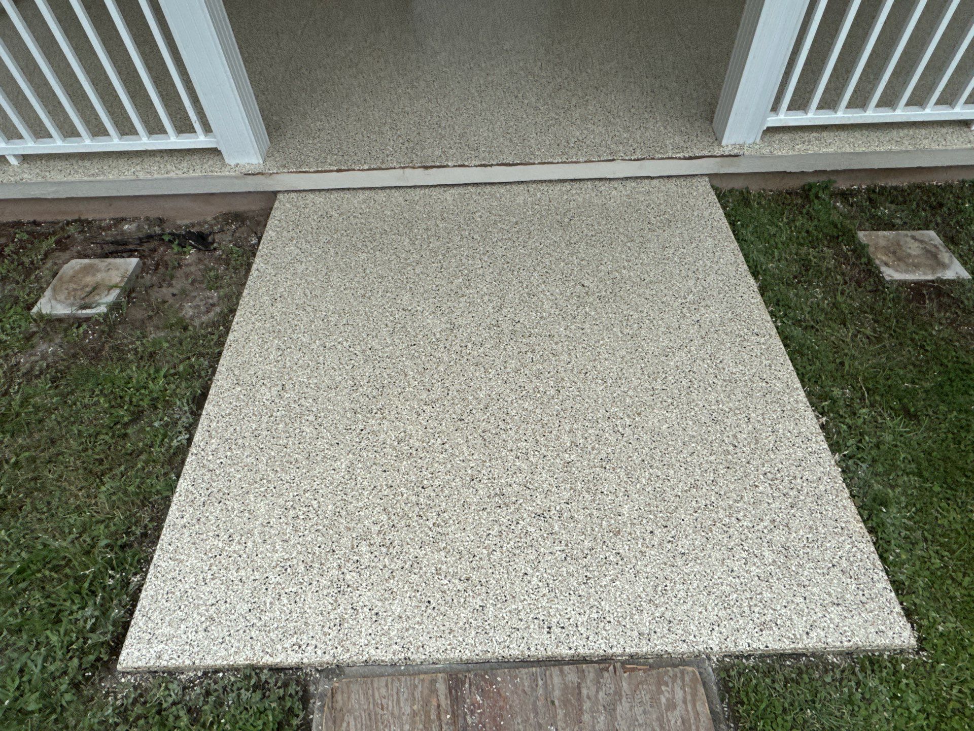 Porches Project in Chiefland, FL in Driftwood by Cross Creek Concrete Coatings