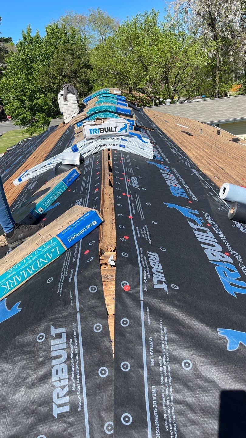 Roof replacement and interior repair by hail damage by Just Brilliant Restoration JBR