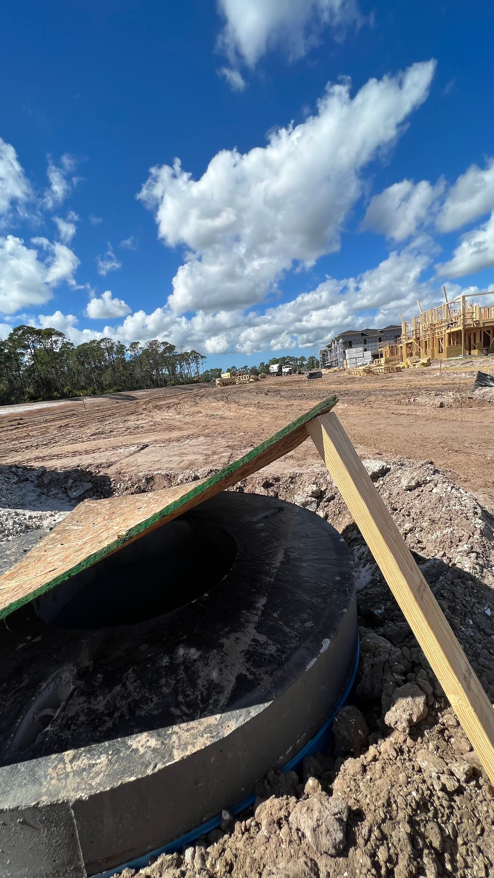 New Construction Sewer System Cleaning by APS Power & Water
