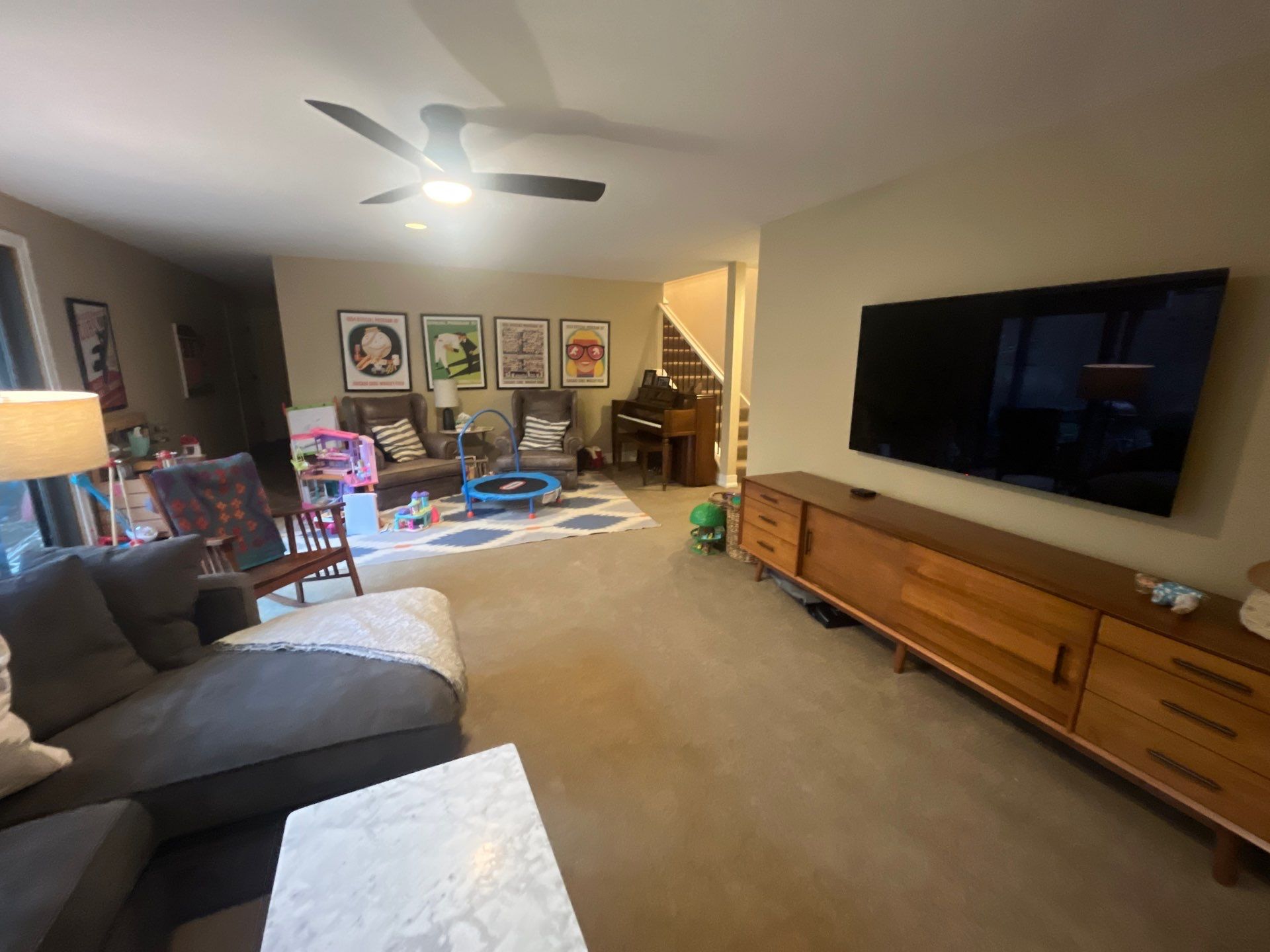 Sioux Falls Interior Painting with Custom Wainscoting and Decorative Wallpaper by Select Painting, Coatings & Garage Cabinets