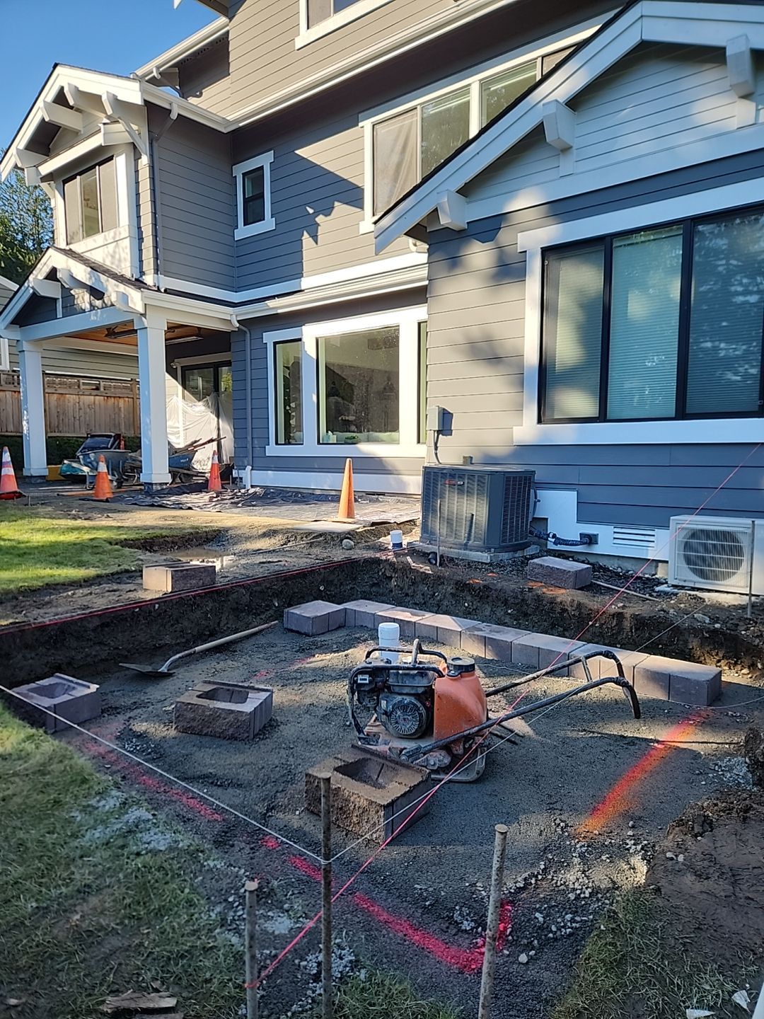 Hardscaping Back Patio Landscape Project  by Jireh Asphalt & Concrete Inc 