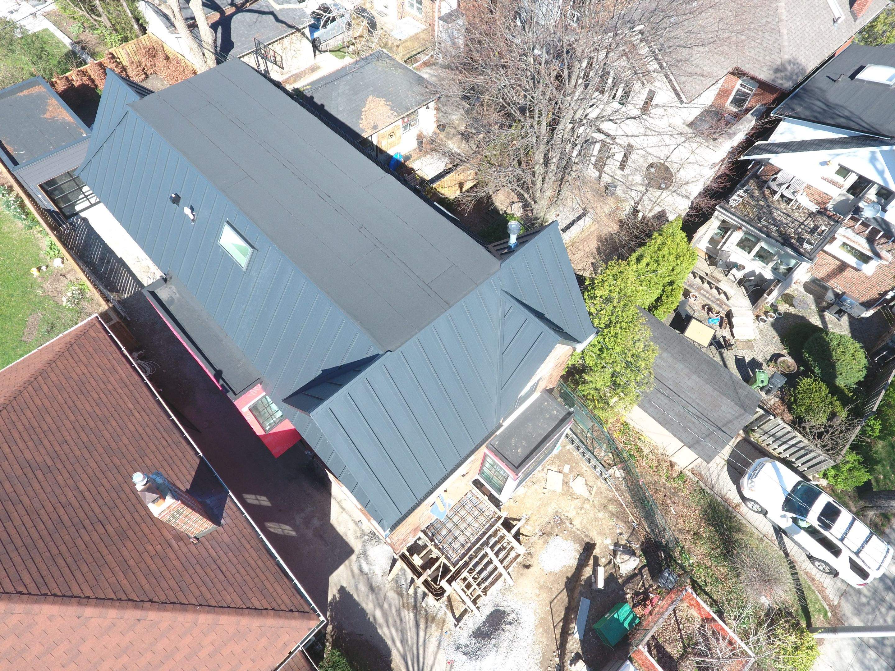 New Home Construction using 24 Ga Standing Seam Metal by Jay Carter Roofing & Sheet Metal