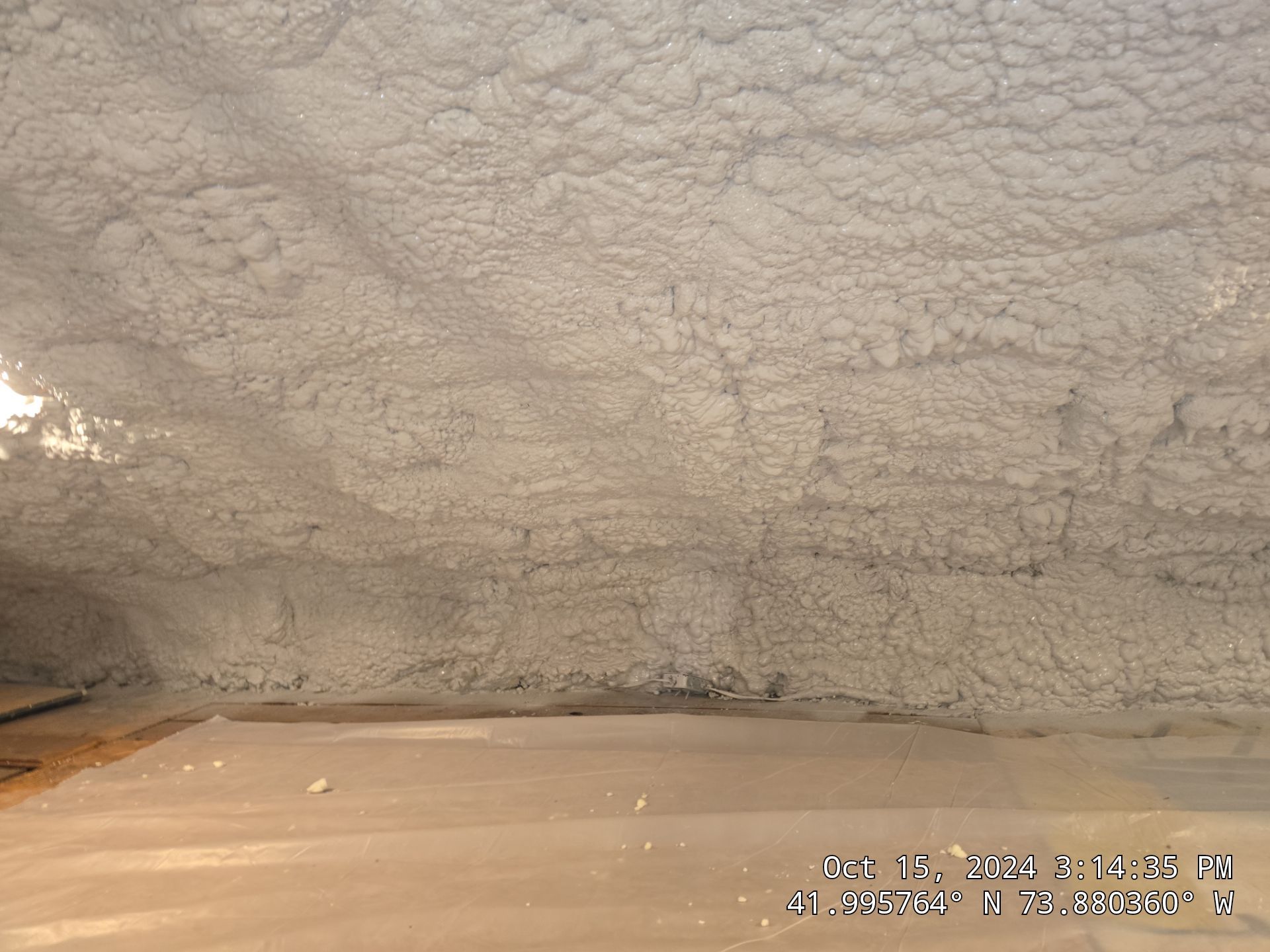 Attic Insulation using open cell spray foam by NYS Foam & Energy