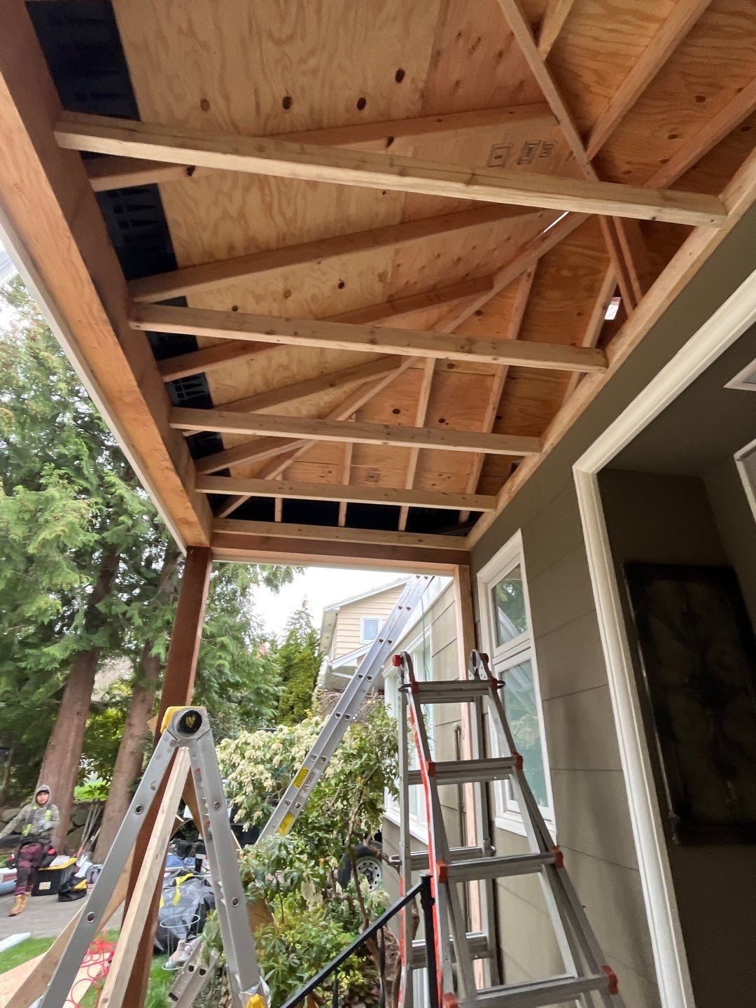Residential Roofing Installation and Front Porch Addition using Owens Corning Duration: Black Sable by RoofSmart