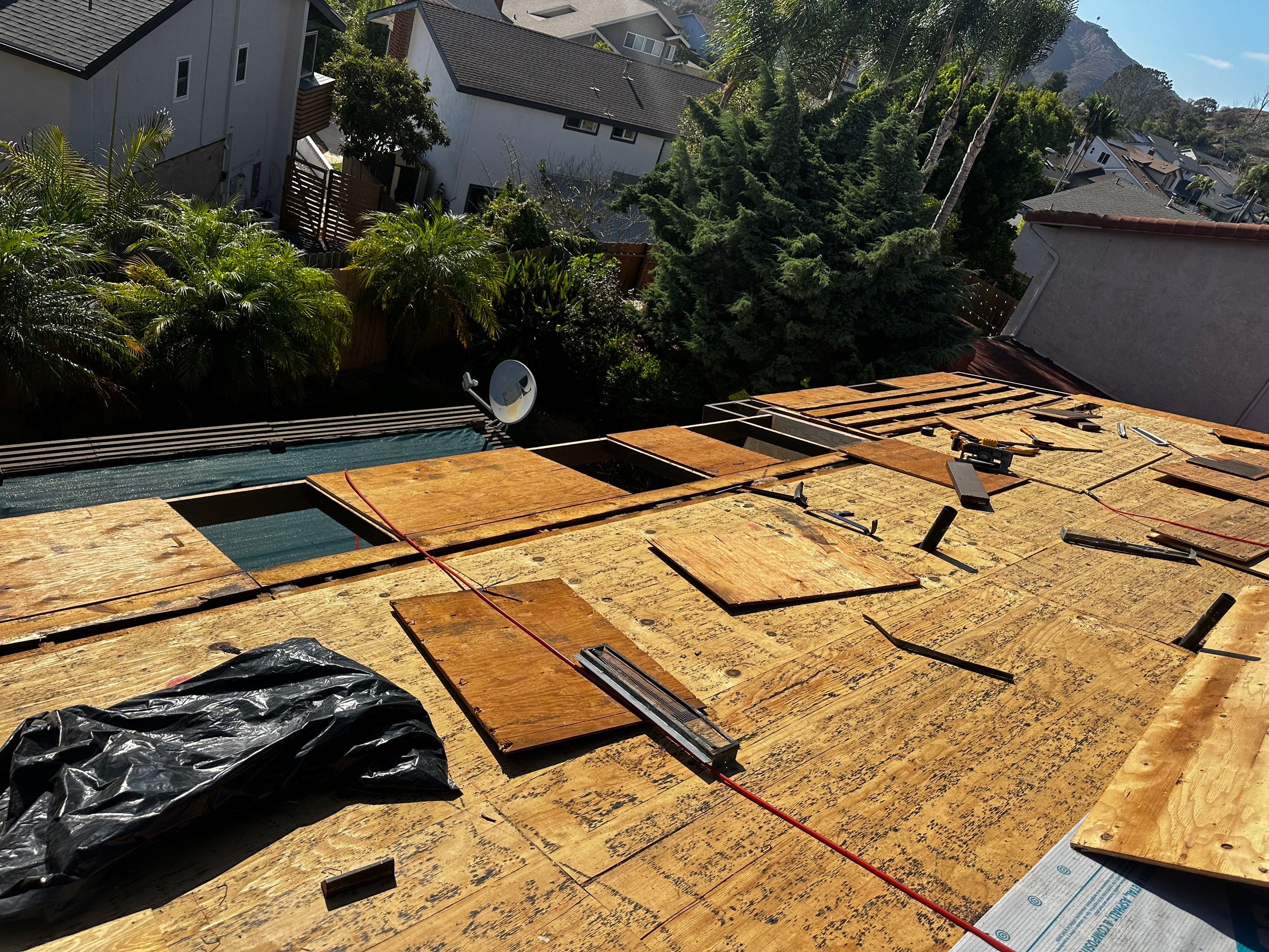 Full Residential Roof Replacement and Decking Repair in San Diego by Reliable Roofing San Diego Inc.