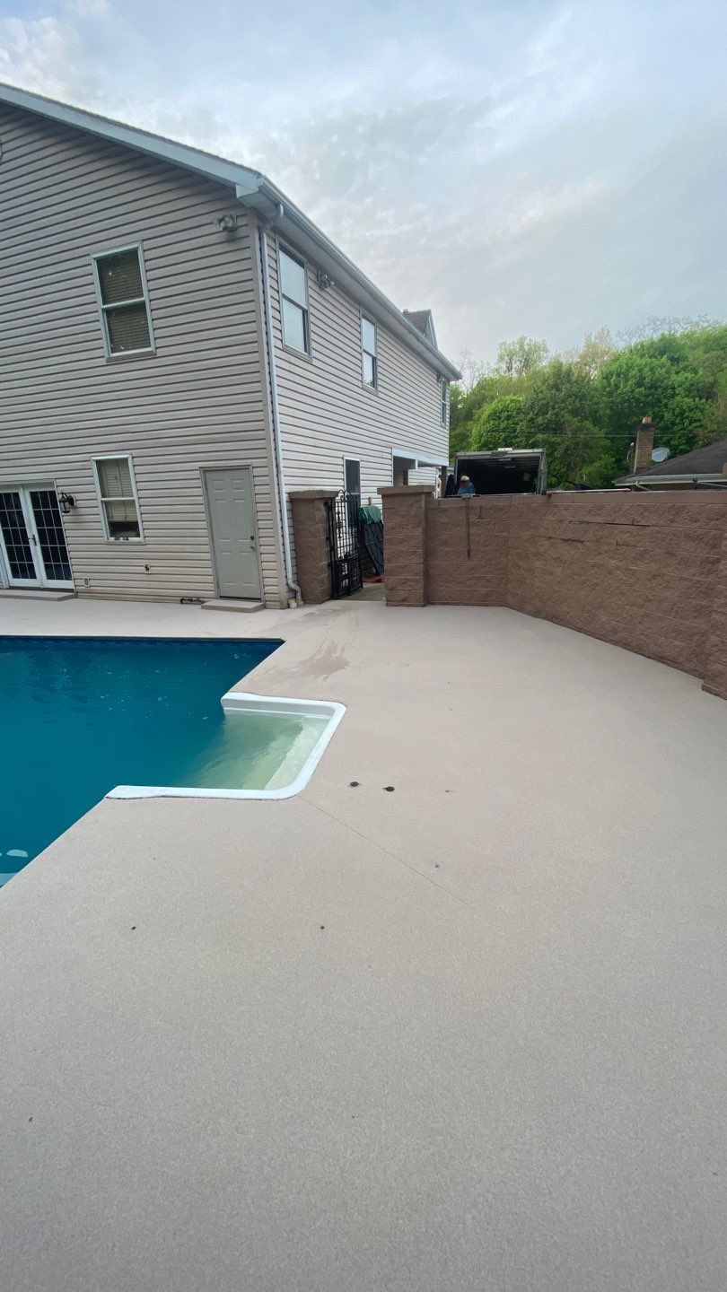 Oxford Pool Deck Project in McKees Rocks by Floors in a Day, Inc