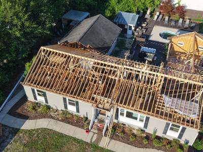 Fire Damage Restoration in Progress for Wilmington Single-Story Home