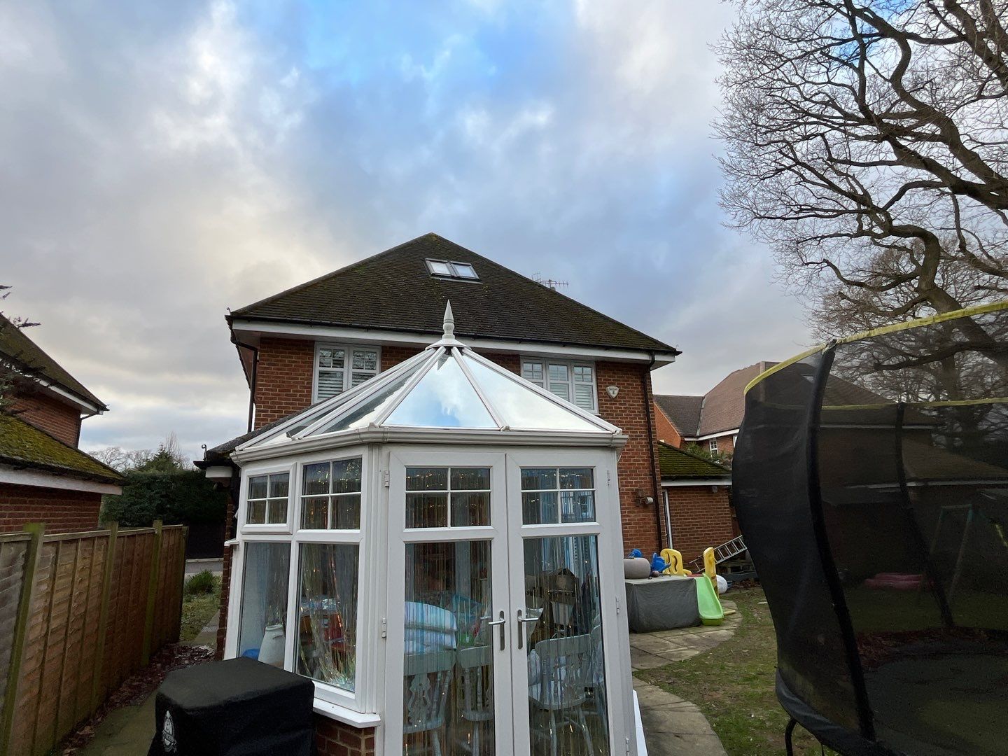 Roof Clean Before Solar Panels using Honda 15lpm Low Pressure Washing Machine by Ges Exterior Cleaning ltd