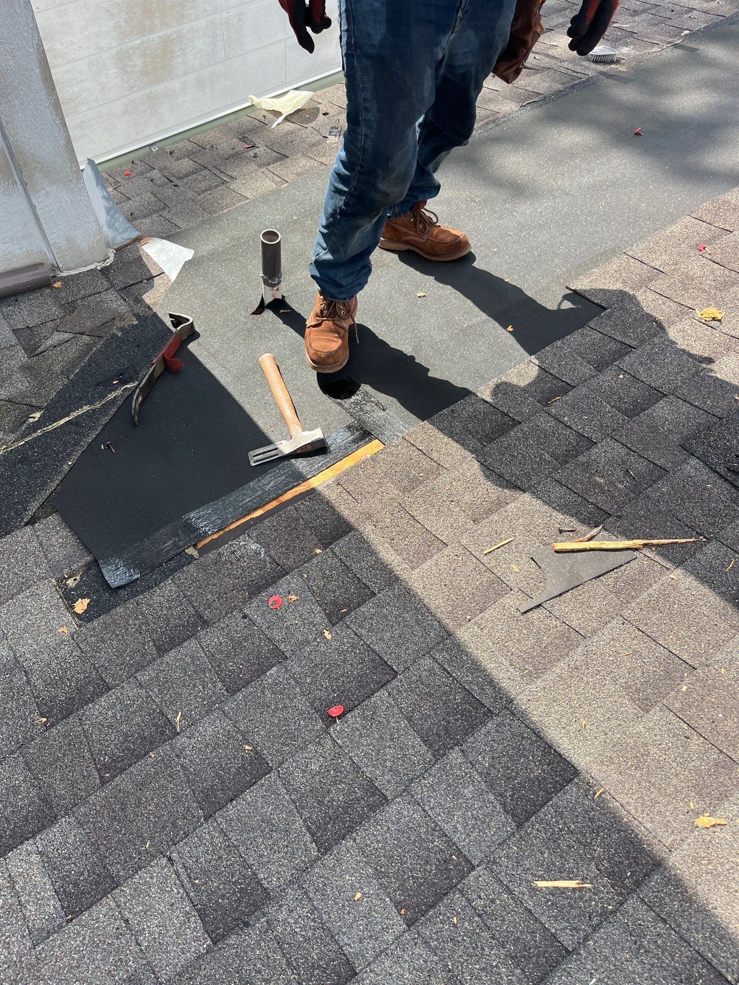 Hail Damage using Owen's Corning Duration (Lifetime) Shingles by Roof Repair Company