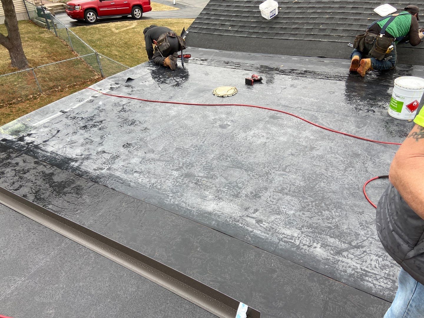 Residential Roofing Repair using EPDM/Rubber by Sensible Home Solutions