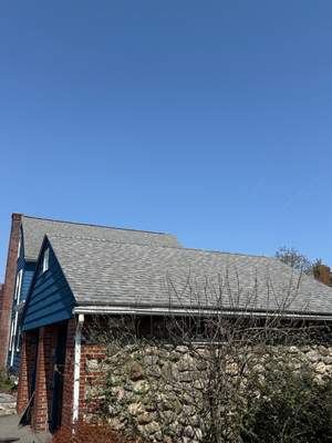 Main Roof & Garage Replacement at Massachusetts Ave – Owens Corning Duration, Williamsburg Gray + EPDM Garage