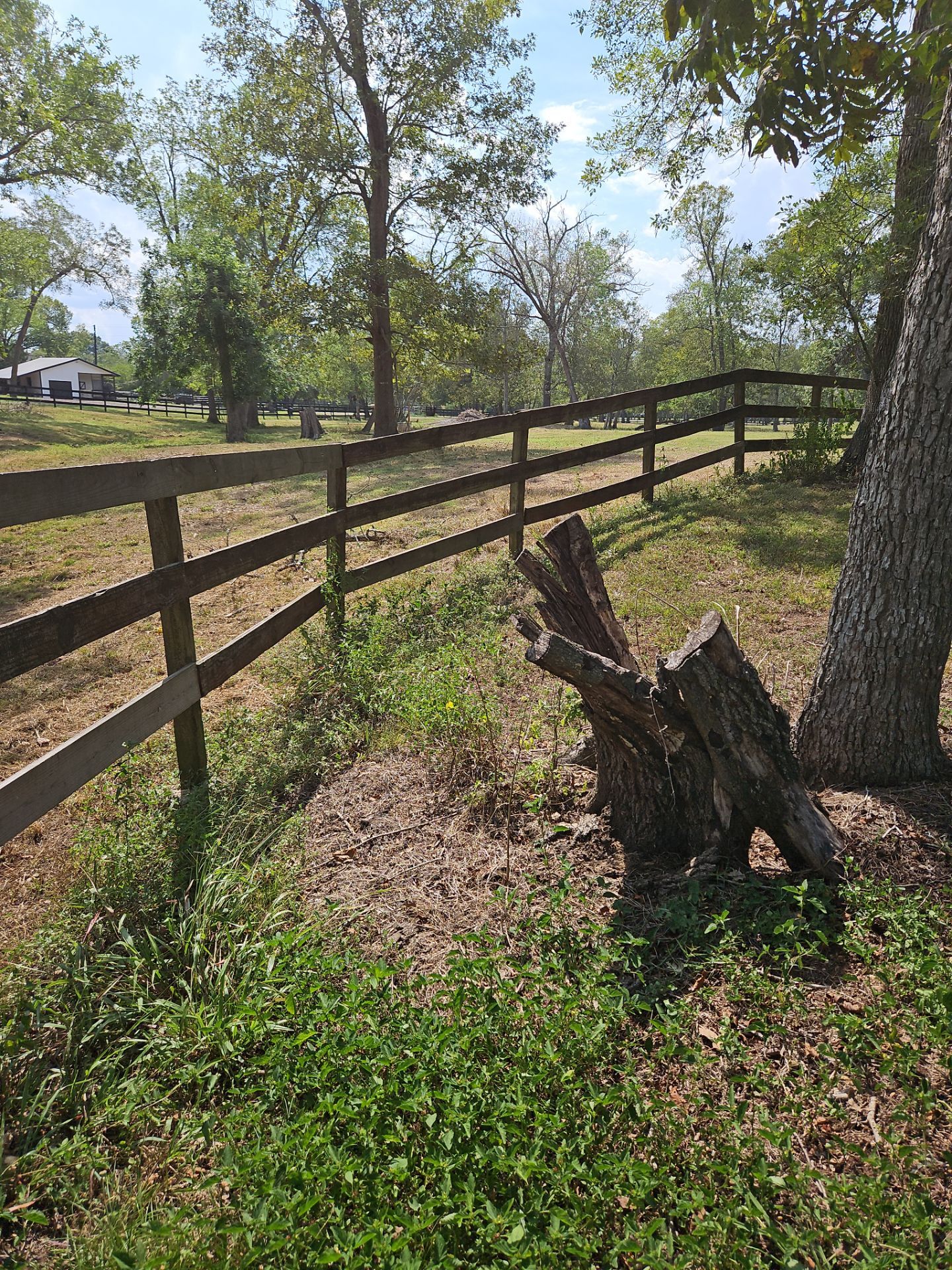 Ranch Style fence Plus Iron installation by Tim's Fences