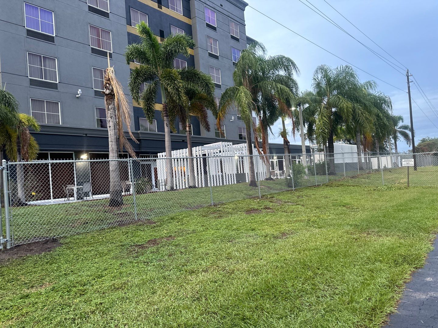 Commercial Chainlink Perimeter Fence Installation  by Asap fence and gates, LLC