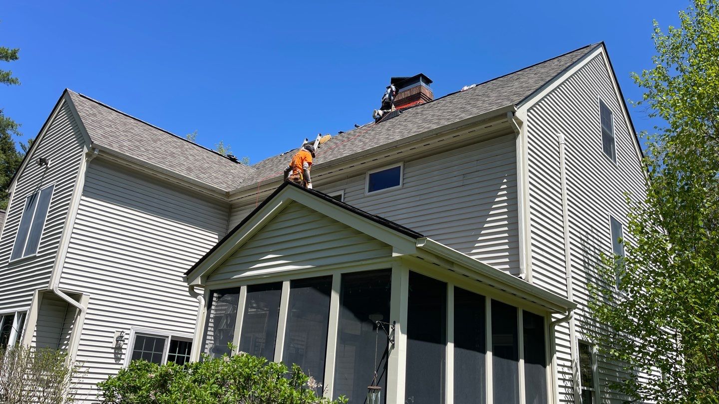 Veterans Helping Veterans – Full Roof Transformation with Owens Corning Driftwood! by Sensible Home Solutions
