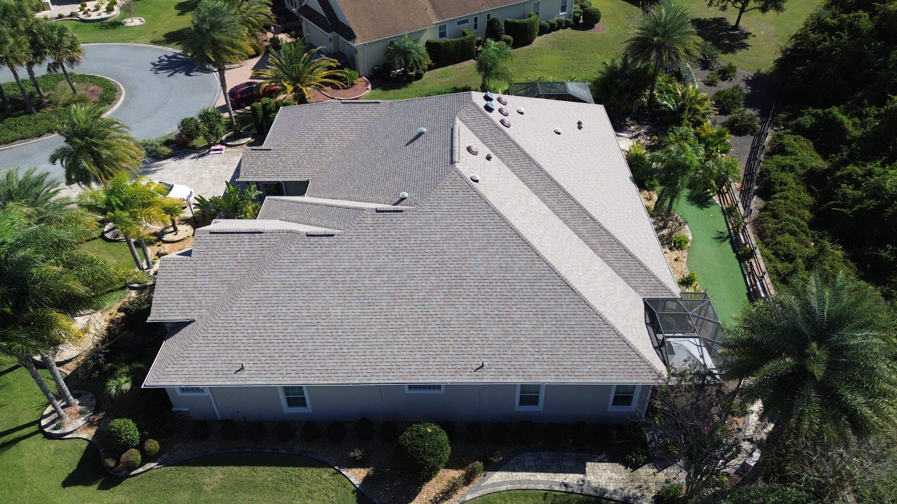 90 SQ shingle install at The Villages, FL by Brehm Roofing
