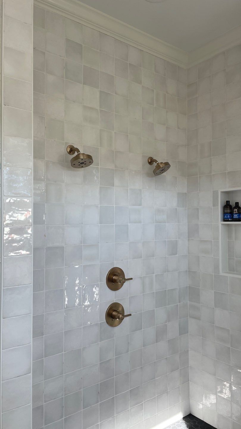 Glamorous Tile Shower Remodel by Footprints Floors of East Atlanta