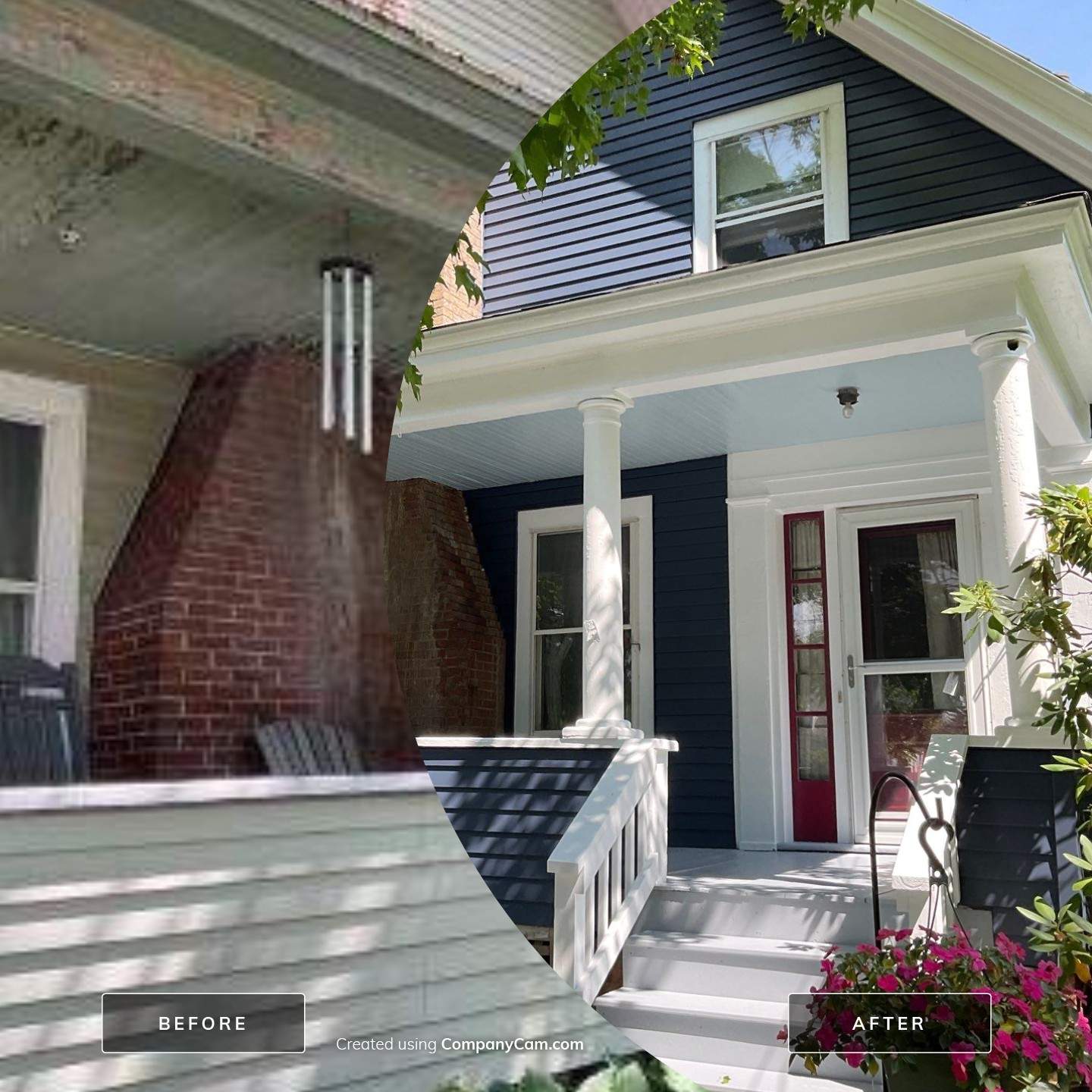 Full Exterior Residential Painting and Porch Refinishing in Augusta by Picture Perfect Pro Painting